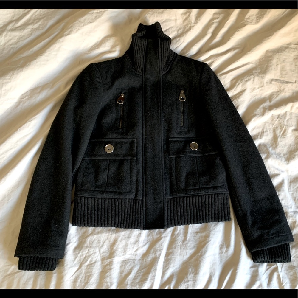 Zara Women’s bomber wool coat. Size Small.